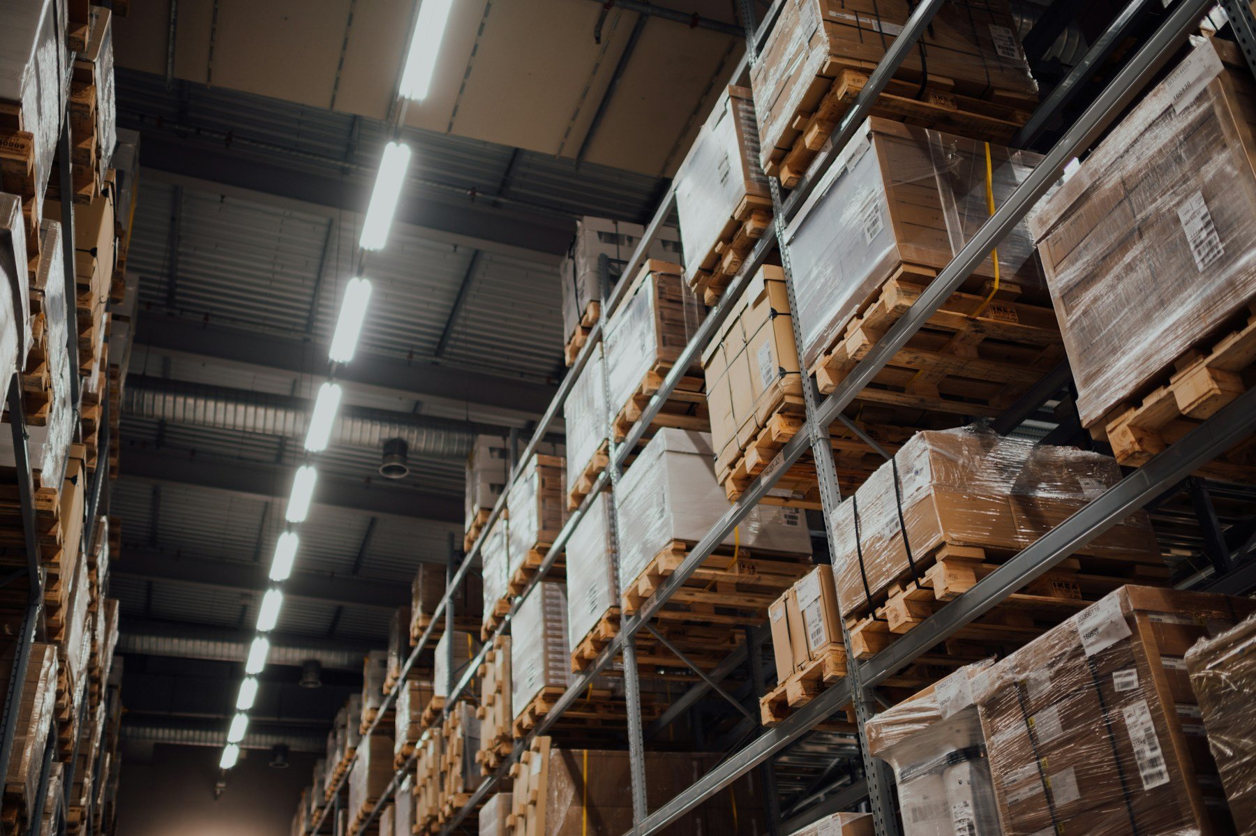 Large warehouse logistics facility